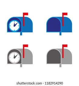 a set of mailbox icons