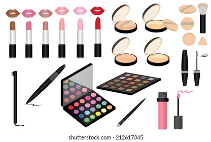 Set of Make up and Cosmetics