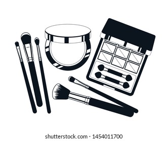 set of make up products