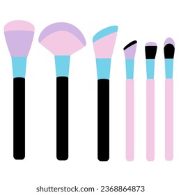 Set make up tools illustration
