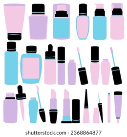 Set make up tools illustration