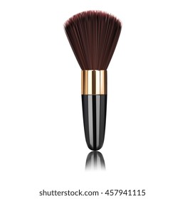 set of make-up brushes isolated on white background, vector