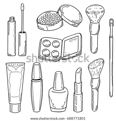 Cartoon Makeup Drawing