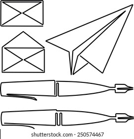 Set for making mail