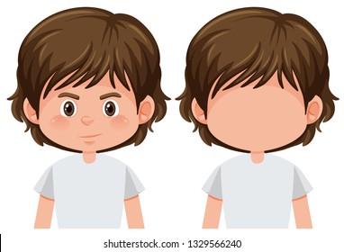 Set of male character illustration