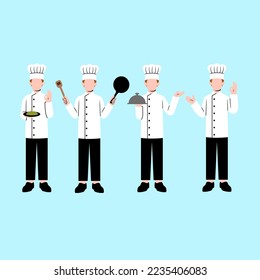 Set Of Male Chef Character