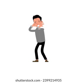 conjunto de poses masculinas con ceniza hombre