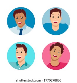 Set of man character. Can use for profile, avatar, character, card and poster