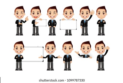 Set of man characters