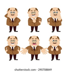 Set of man characters