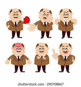 Set of man characters
