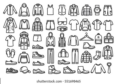 Different Clothes elements vector 07 free download