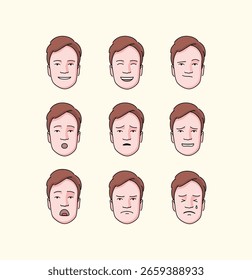 Emotionen des menschlichen Gesichts