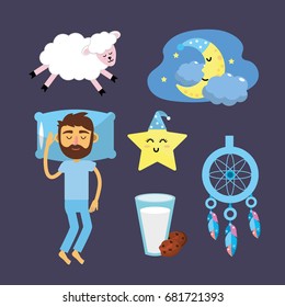 set man with good night thing