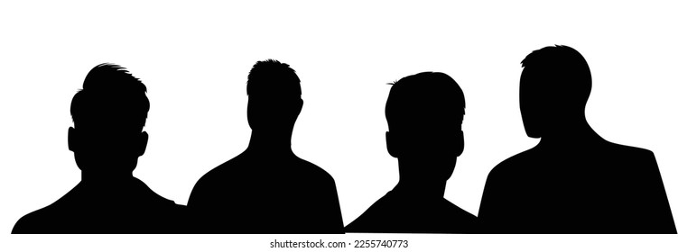 set man silhouette vector illustration
