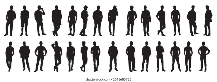 Set of man vector illustration