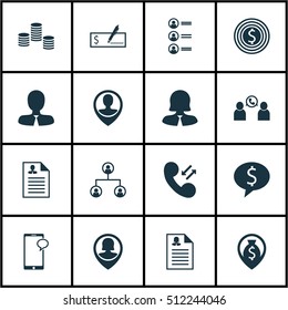 Set Of Management Icons On Business Deal, Goal And Woman Topics. Editable Vector Illustration. Includes Coins, Conference, Stacked And More Vector Icons.