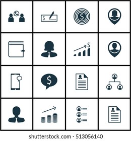Set Of Management Icons On Curriculum Vitae, Coins Growth And Successful Investment Topics. Editable Vector Illustration. Includes Money, Applicants, Structure And More Vector Icons.