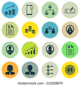 Set Of Management Icons On Manager, Phone Conference And Tree Structure Topics. Editable Vector Illustration. Includes Growth, Chat, Conference And More Vector Icons.