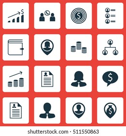Set Of Management Icons On Manager, Wallet And Business Deal Topics. Editable Vector Illustration. Includes Applicants, Pin, Stacked And More Vector Icons.