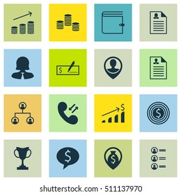 Set Of Management Icons On Money Navigation, Business Goal And Job Applicants Topics. Editable Vector Illustration. Includes Pin, Dollar, Discussion And More Vector Icons.