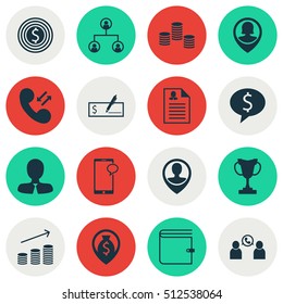 Set Of Management Icons On Money, Money Navigation And Tournament Topics. Editable Vector Illustration. Includes Structure, Trophy, Bank And More Vector Icons.