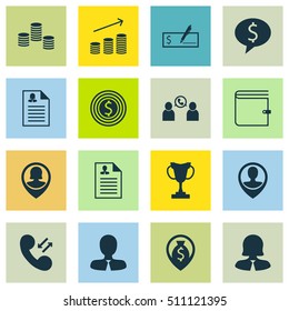 Set Of Management Icons On Pin Employee, Bank Payment And Female Application Topics. Editable Vector Illustration. Includes Purse, Career, Bank And More Vector Icons.