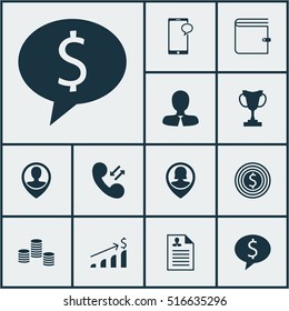 Set Of Management Icons On Pin Employee, Money And Manager Topics. Editable Vector Illustration. Includes Mobile, Pin, Goal And More Vector Icons.