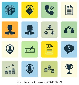 Set Of Management Icons On Tournament, Curriculum Vitae And Business Woman Topics. Editable Vector Illustration. Includes Profile, Bank, Cash And More Vector Icons.