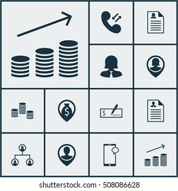 Set Of Management Icons On Tree Structure, Bank Payment And Female Application Topics. Editable Vector Illustration. Includes Employee, Stacked, Dollar And More Vector Icons.