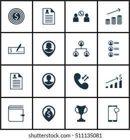 Set Of Management Icons On Wallet, Successful Investment And Female Application Topics. Editable Vector Illustration. Includes Organisation, Money, Cup And More Vector Icons.