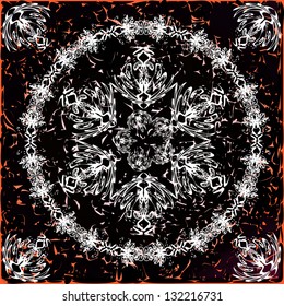 A set of mandal on the old texture