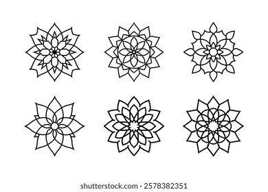 Set of mandala art bundle 4