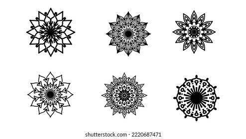 
Set Mandala, Black mandala,
luxury ornamental mandala design background,mandala design,Mandala pattern Coloring book Art wallpaper design, Islam, Arabic, Indian, Black and White mandala
