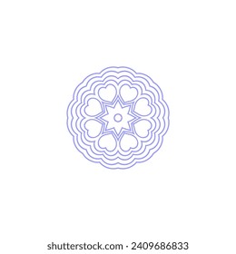 conjunto de elementos de círculo mandala elemento vector