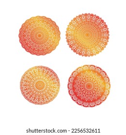 Conjunto de colecciones de mandala.Fondo coloreado con motivos de Mandala. Elemento de meditación para el yoga indio. patrón de mandala 4 en 1 diseño

ภ า ษ า ข ง อ snihtsnihtsnihtsniht. Inglés
