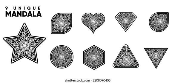 set mandala, mandala design background,mandala design,Mandala pattern Coloring book Art wallpaper design, tile pattern, greeting card