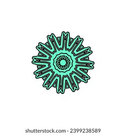 set of mandala set elements abstract