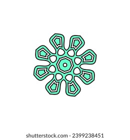 set of mandala set elements background