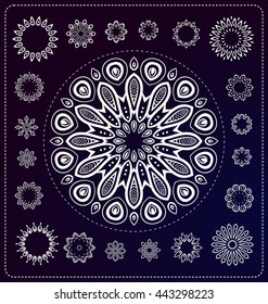 set of mandala illustration in vector format for various use