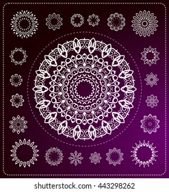 set of mandala illustration in vector format for various use