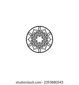 set of mandala vector elements ornament