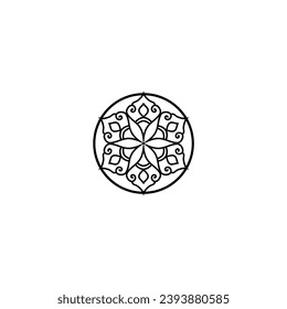 set of mandala vector elements retro