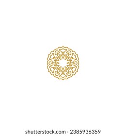 conjunto de círculo de ornamentos islámicos del vector mandala