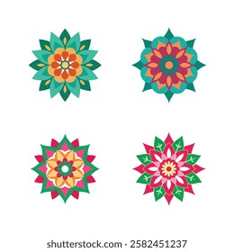 Set of mandala's art. eps