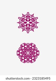 Set of Mandala's design for print vector template