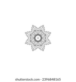 set of mandalas hand drawn circles round