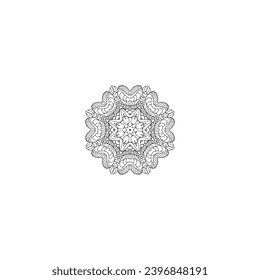 set of mandalas hand drawn circles indian