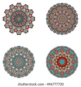 Set of mandalas. Vector mandala collection for your design. Unusual mandalas can be used for mandala design or mandala art. 