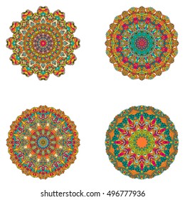 Set of mandalas. Vector mandala collection for your design. Unusual mandalas can be used for mandala design or mandala art. 